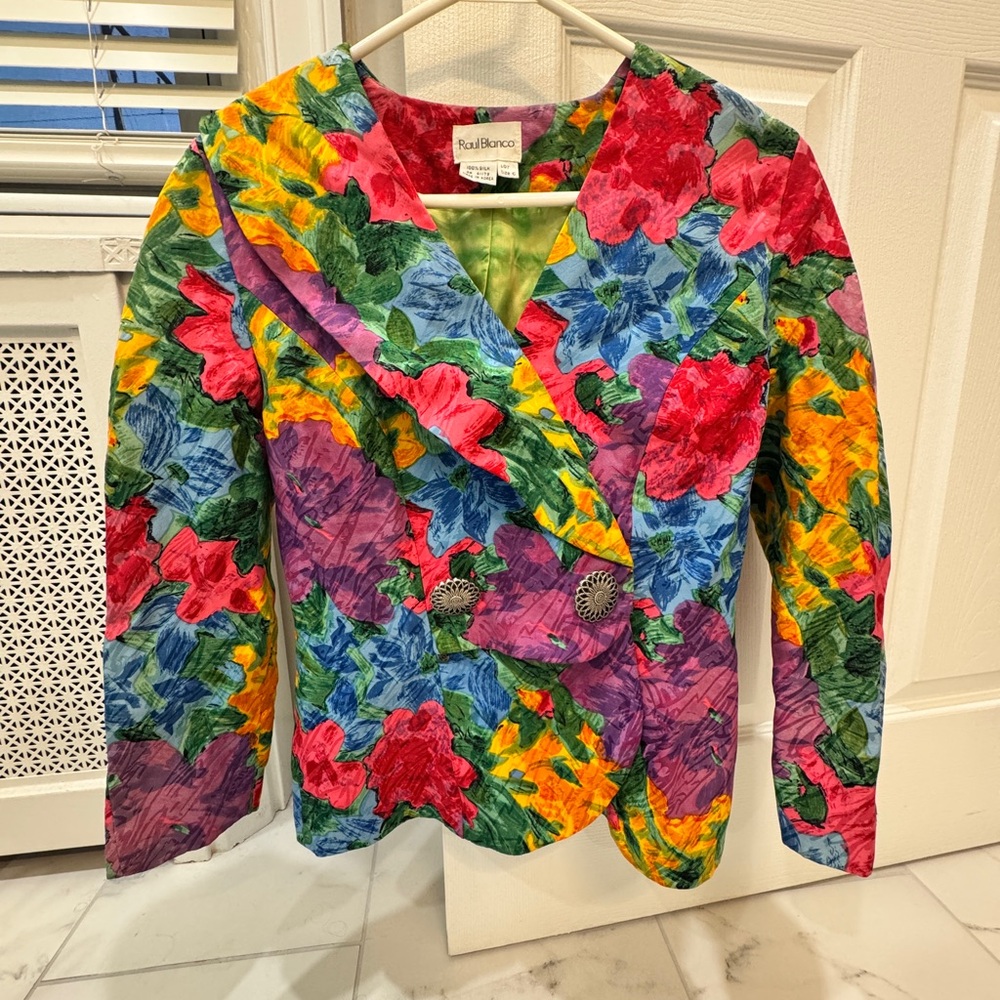 Raul Blanco Floral Blazer - Bright Multicolor